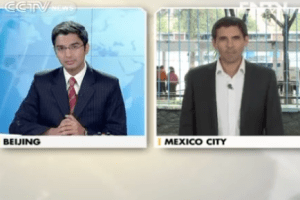 Ross Velton reporting live on election day in Mexico